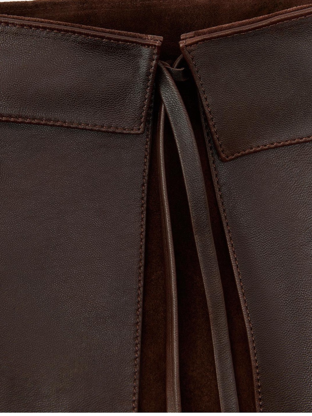 ZARA 100% LEATHER SKIRT BELT - Picture 5 of 5